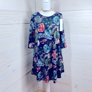 Heathmoor Watercolor Botanical Dress S FREE SHIP